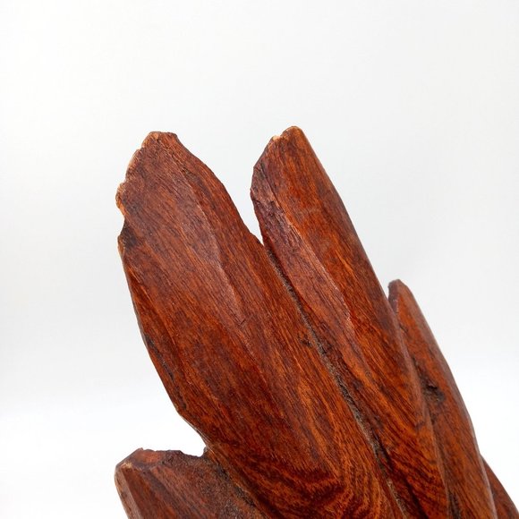 Vintage Carved Rooster Sculpture Wood Carving Chicken 19 Inch As Is Read - Picture 6 of 16